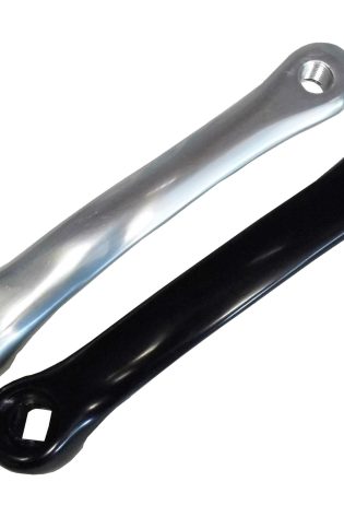 Laxzo Left-Hand Steel Crank Arm for Bicycles (170mm)