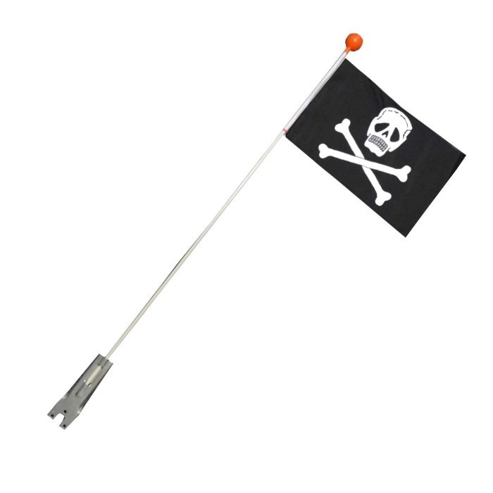 Laxzo Kids' Bicycle Safety Flag with Skull Design (80cm) - Image 4