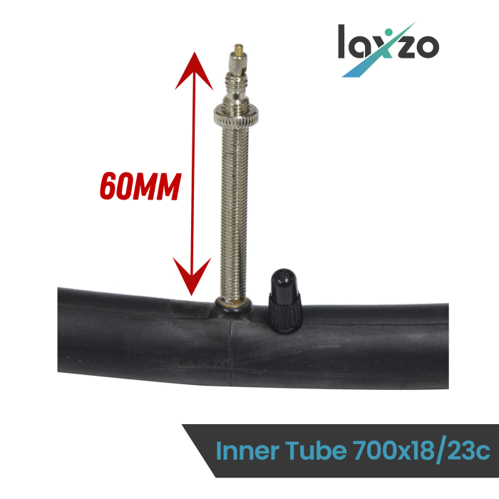 Laxzo 700c Road Bike Inner Tube (60mm Presta Valve) - Image 2