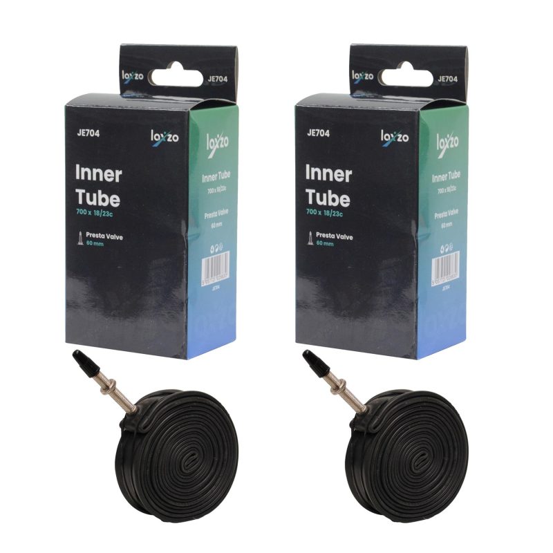 Laxzo 700c Road Bike Inner Tube (60mm Presta Valve) - 2PC
