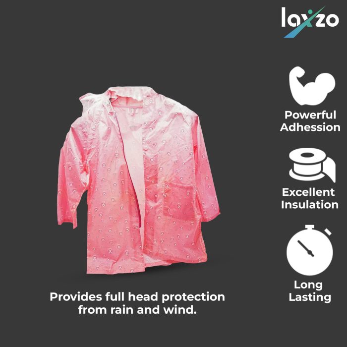 Laxzo Kids' Waterproof Hooded Rain Jacket - Image 7
