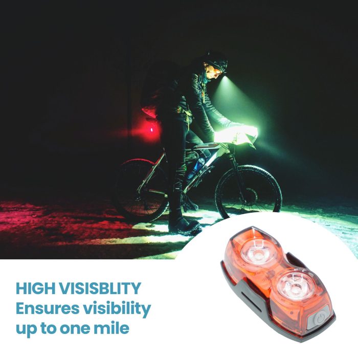 Laxzo Dual-LED Bike Taillight with Dual Mounts - Image 4