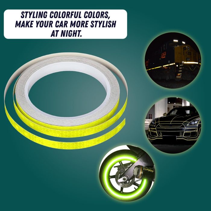 Laxzo High-Visibility Reflective Safety Tape (8m x 1cm) - Image 5