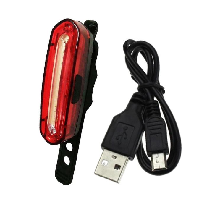Laxzo USB Rechargeable COB LED Rear Bike Light - Image 2