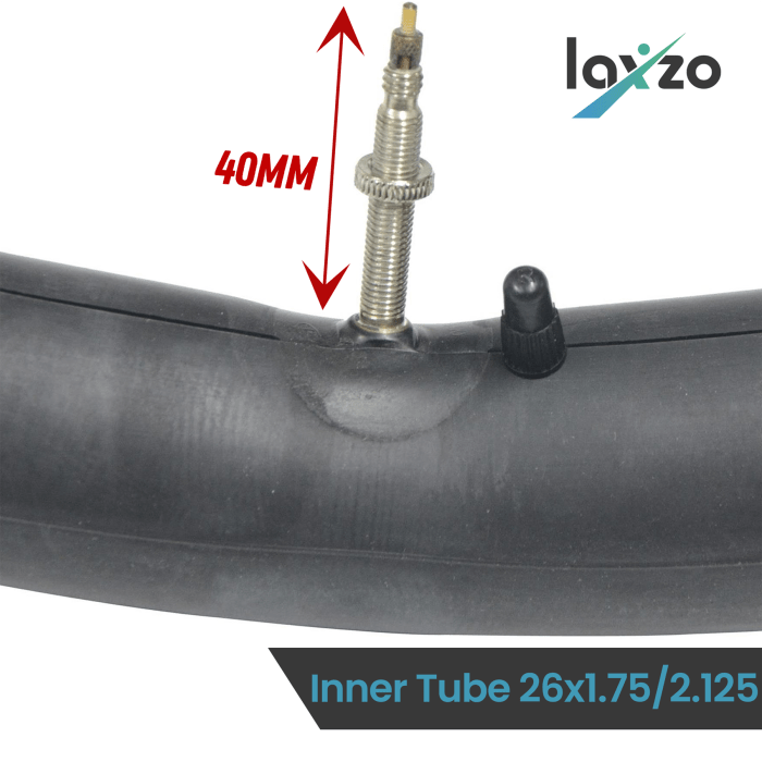 Laxzo 26-Inch MTB & Hybrid Inner Tube Presta Valve (40mm) - Image 7
