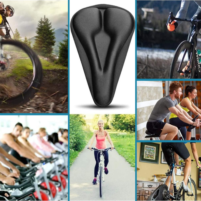 Laxzo Gel Padded Comfort Bike Seat Cover - Image 3