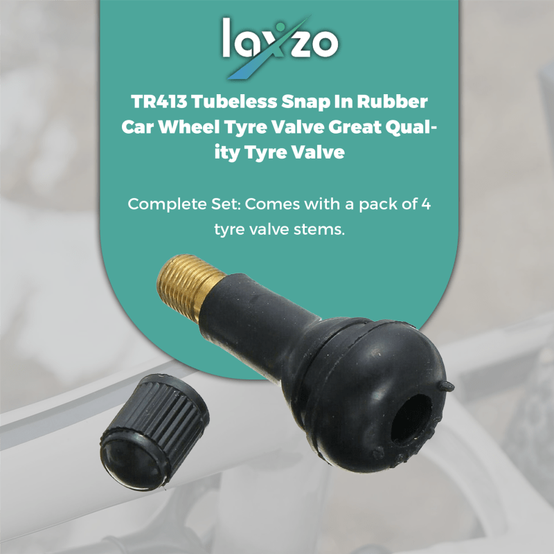 Laxzo TR413 Snap-In Tubeless Tyre Valves