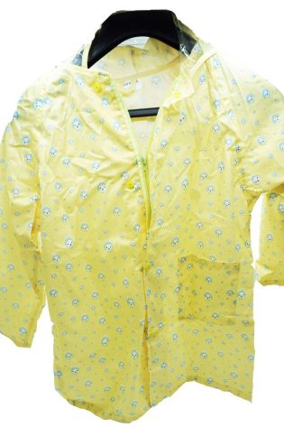 Laxzo Kids' Waterproof Rain Jacket with Clear Hood