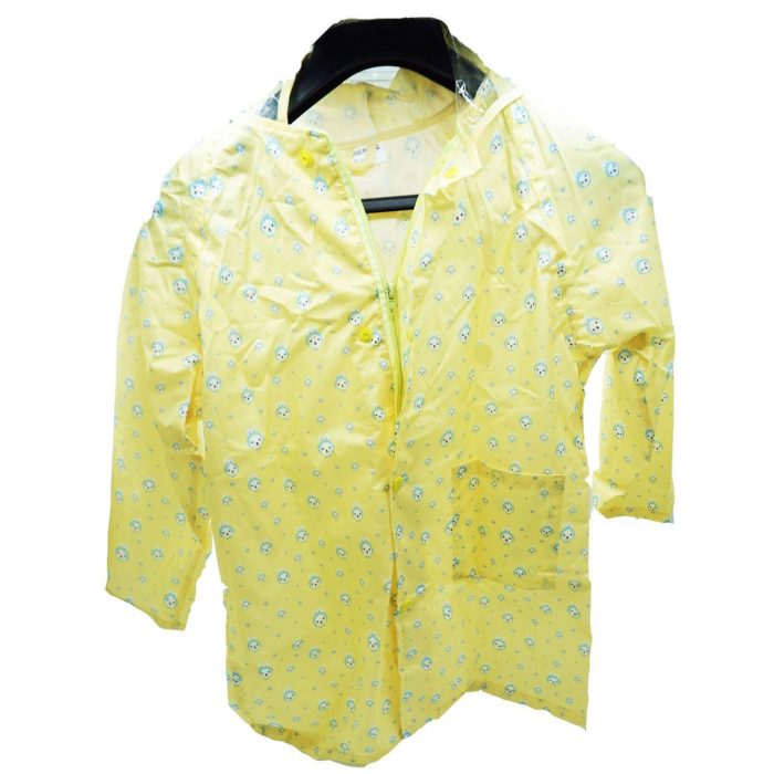 Laxzo Kids' Waterproof Rain Jacket with Clear Hood