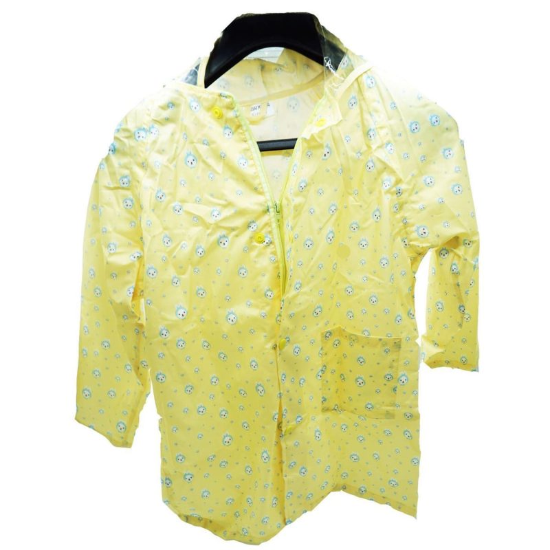 Laxzo Kids' Waterproof Rain Jacket with Clear Hood