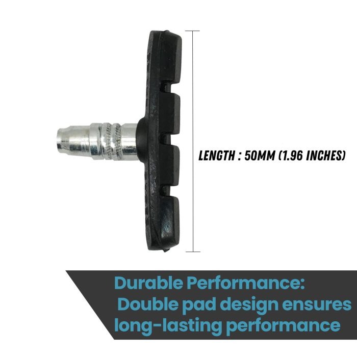 Laxzo V-Brake Pads with Wear Line Indicator (50mm) - Image 3