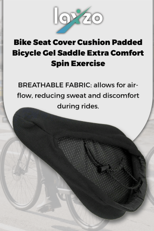 Laxzo Gel Padded Comfort Bike Seat Cover