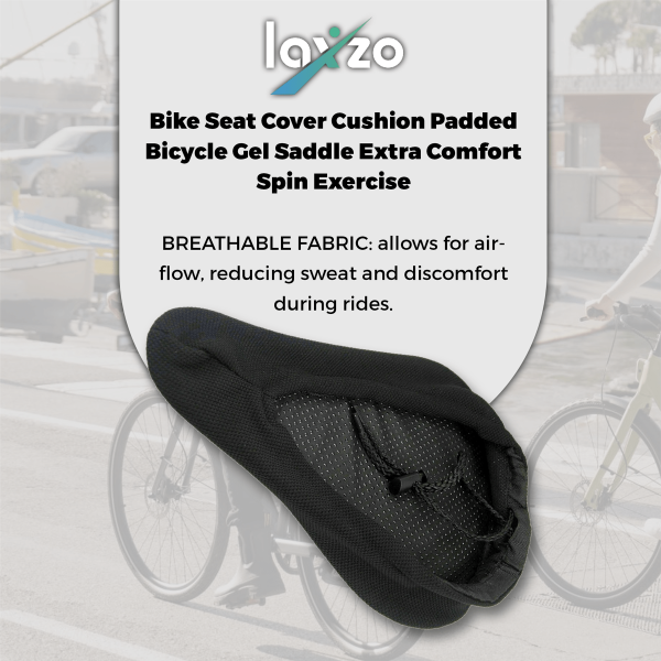 Laxzo Gel Padded Comfort Bike Seat Cover