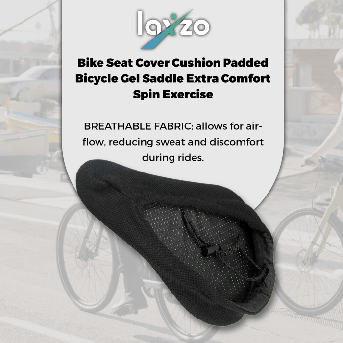 Laxzo Gel Padded Comfort Bike Seat Cover