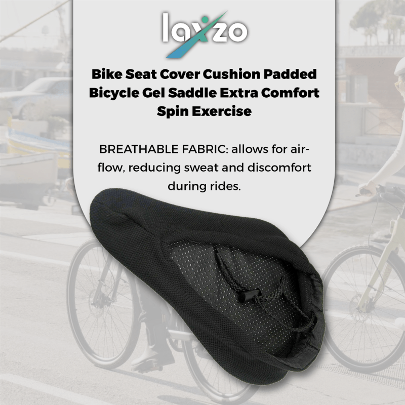 Laxzo Gel Padded Comfort Bike Seat Cover