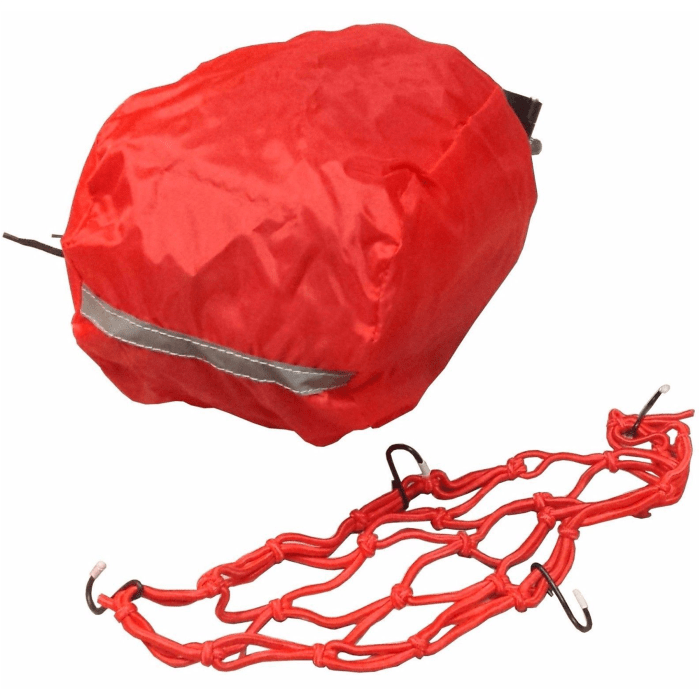 Laxzo Waterproof Rear Pannier Bag with Bungee Net - Image 2