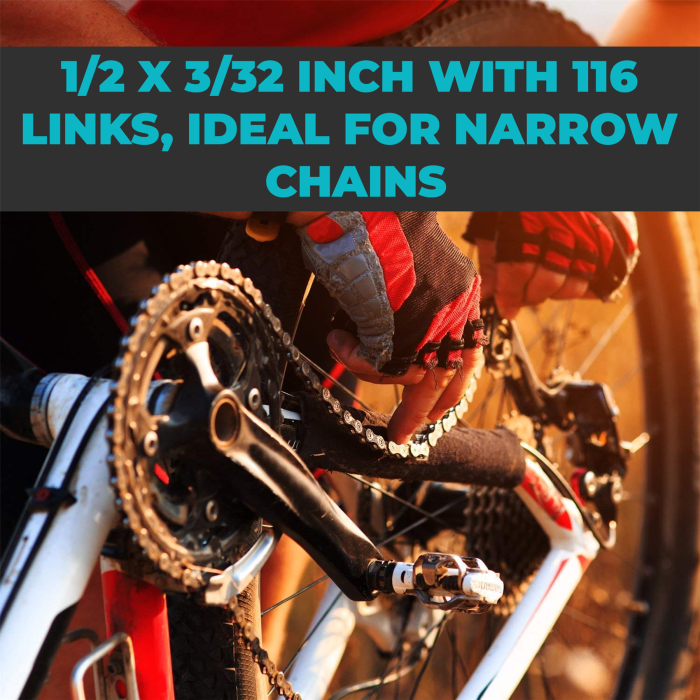 Laxzo 5/6/7/8 Speed Bicycle Chain (116 Links) - Image 8