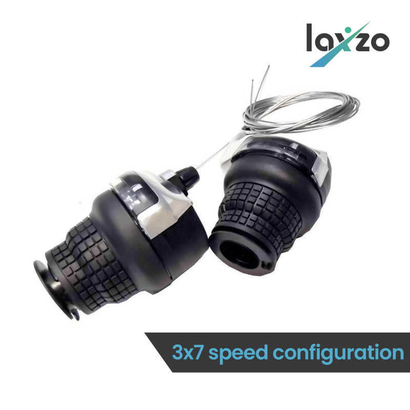 Laxzo 3x7 Speed Twist Grip Gear Shifters (21-Speed Set)