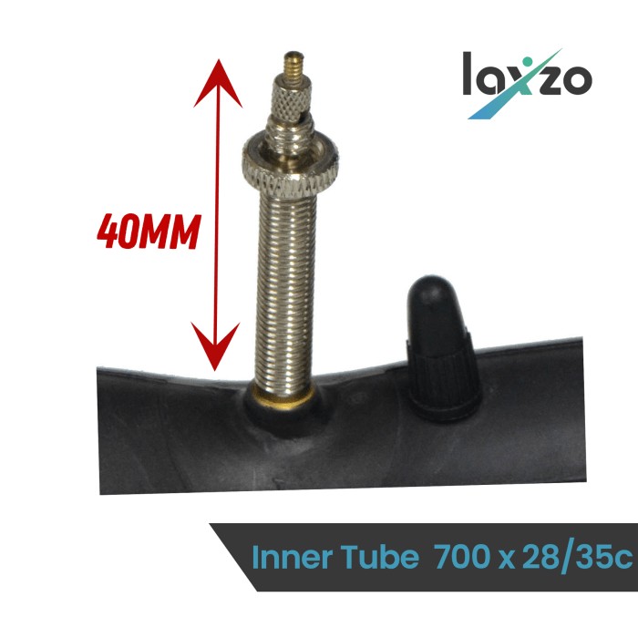 Laxzo 700c Hybrid & Gravel Bike Inner Tube (Presta Valve) - Image 2