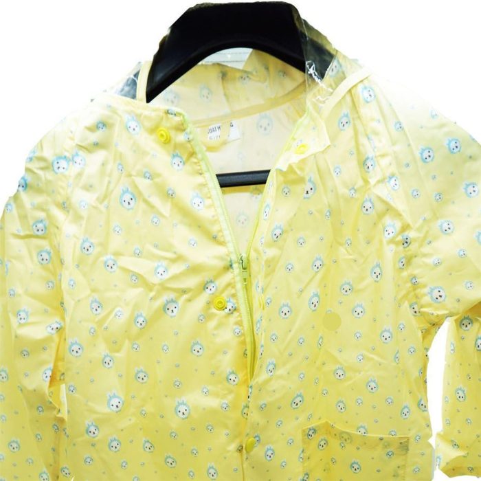 Laxzo Kids' Waterproof Rain Jacket with Clear Hood - Image 2