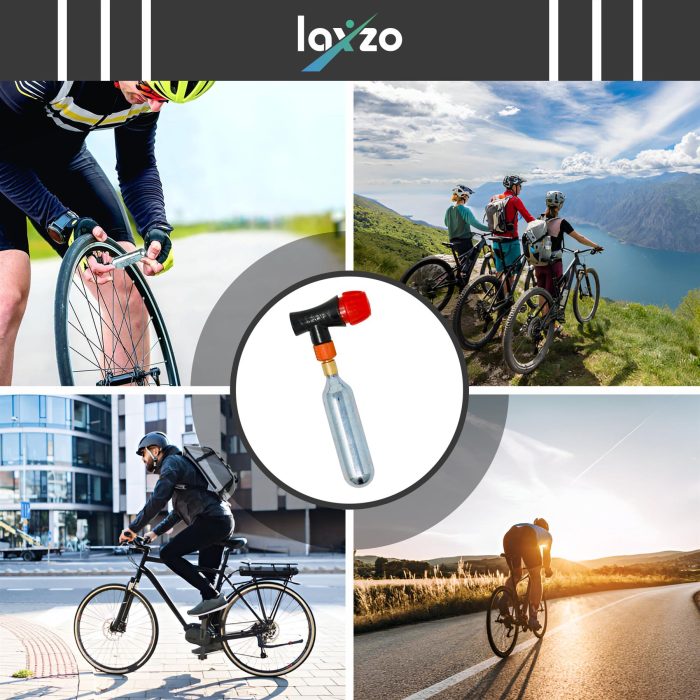 Laxzo 16g Threaded CO2 Cartridges for Bike Tyre Inflators - Image 2