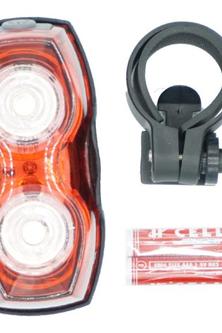 Laxzo Dual-LED Bike Taillight with Dual Mounts