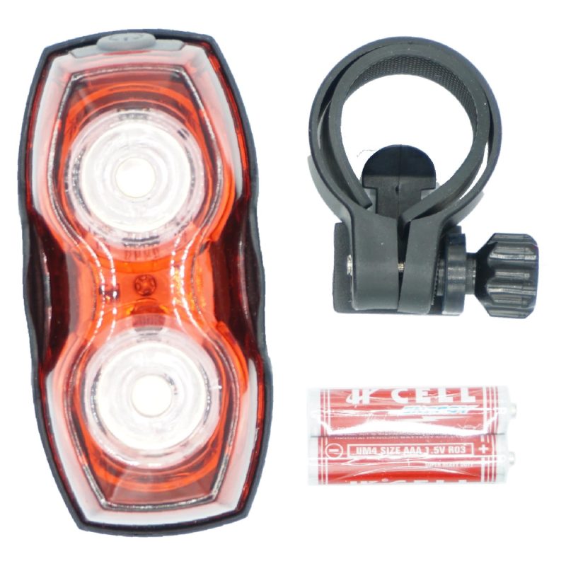 Laxzo Dual-LED Bike Taillight with Dual Mounts