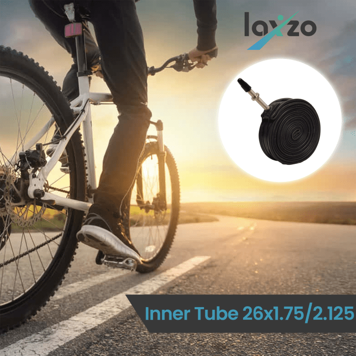 Laxzo 26-Inch MTB & Hybrid Inner Tube Presta Valve (40mm) - Image 6