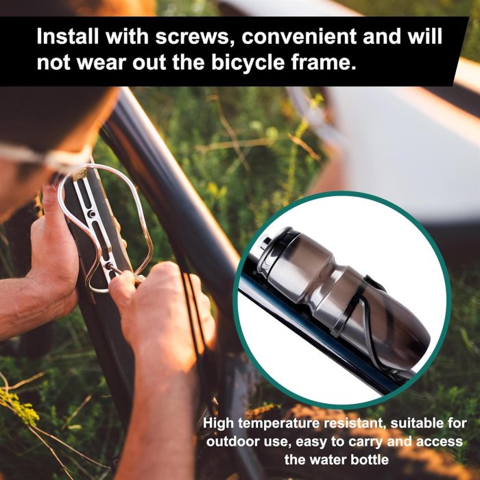 Laxzo Lightweight Plastic Bike Water Bottle Cage - Image 4