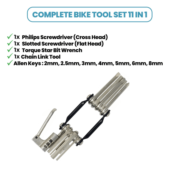 Laxzo 11-in-1 Bicycle Multi-Tool with Chain Breaker - Image 4