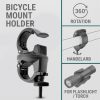 360° Mountain Bike Cycling Bicycle Mount Holder for Flashlight Torch Clip Clamp
