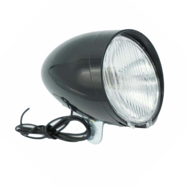 Retro Dynamo Front Headlight Bicycle MTB Lamp Classic Vintage Flashlight Black