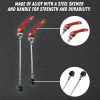 2Pcs Bike Quick Release Wheel Hub Screwers Aluminium Pair Front and Rear Red
