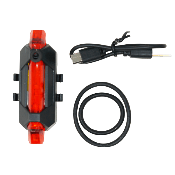 USB Rechargeable Bike Light Warning Light Waterproof  Safety Cycling Red Light