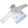 Childrens Kids Water proof Rain Coat & Shower Proof White/Blue