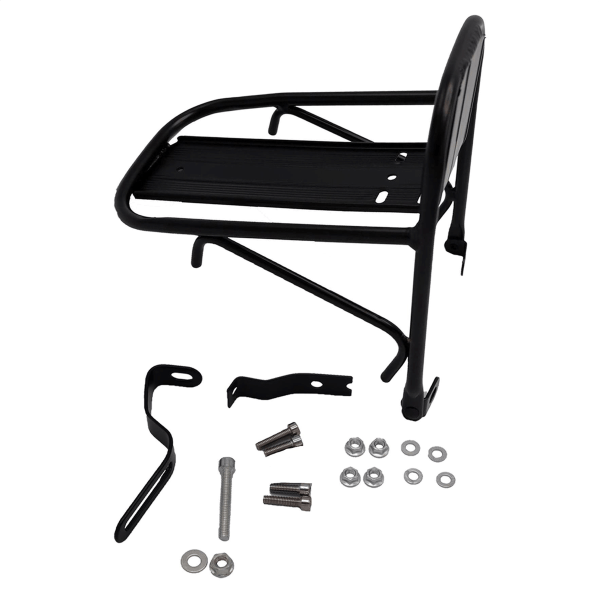 Bicycle Mini Front Pannier / Carrier Rack Alloy Black