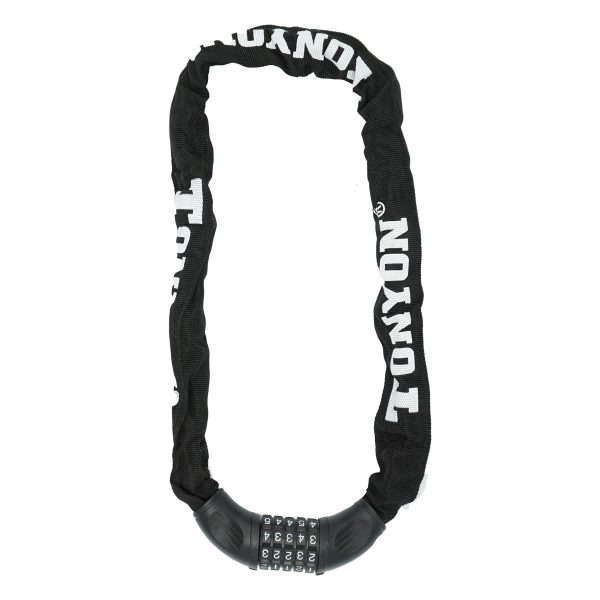 Bicycle Chain Combination Lock Five Digit Black 90cm