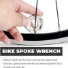 SPOKE KEY WRENCH 8 WAY BICYCLE CYCLE BIKE TRUE WHEEL FIX RIM NIPPLE TOOL SPANNER