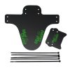 MTB Mudguard Mountain Bike Mud Guard Bicycle Front Tyre Splash Black/Green
