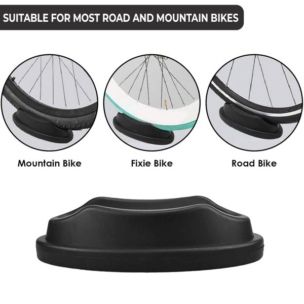 Bicycle Turbo Trainer Front Wheel Mount Riser Tyre Block Support Grey