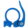 MTB Mountain Road Bike Light Alloy Seat Post Clamp 31.8mm Frame Bolt Fix Blue