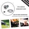Bicycle Mountain Bike Handlebar End Plug MTB Handlebar Grip Cap Silver