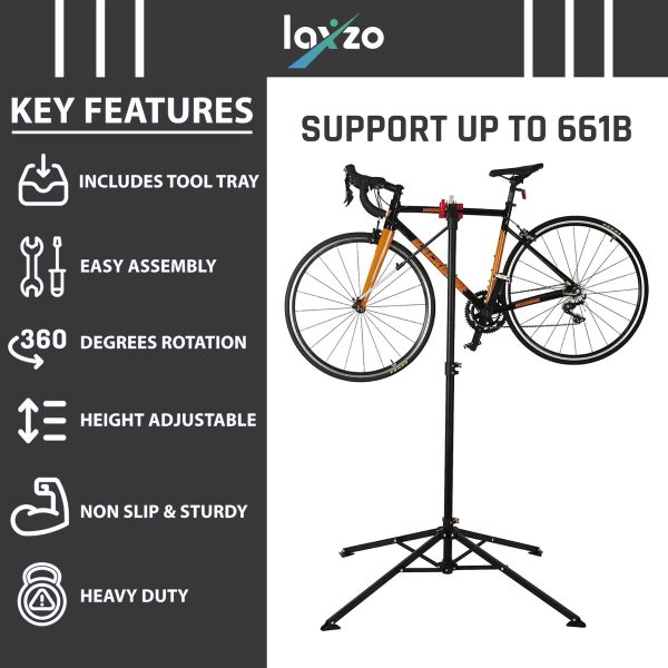 Adjustable Bike Repair Stand Folding Mechanic Maintenance Bike Workstand Rack