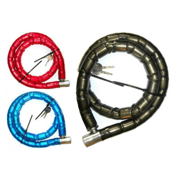 Bicycle Motor bike Mountain cycle Heavy duty Safety cable lock 1, 1.2 meter 25 mm Blue 1.2m