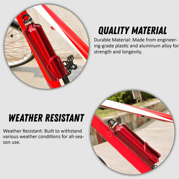 Mountain Bike Water Bottle Holder Cage Kids Road Drinks Bicycle Adjustable Red
