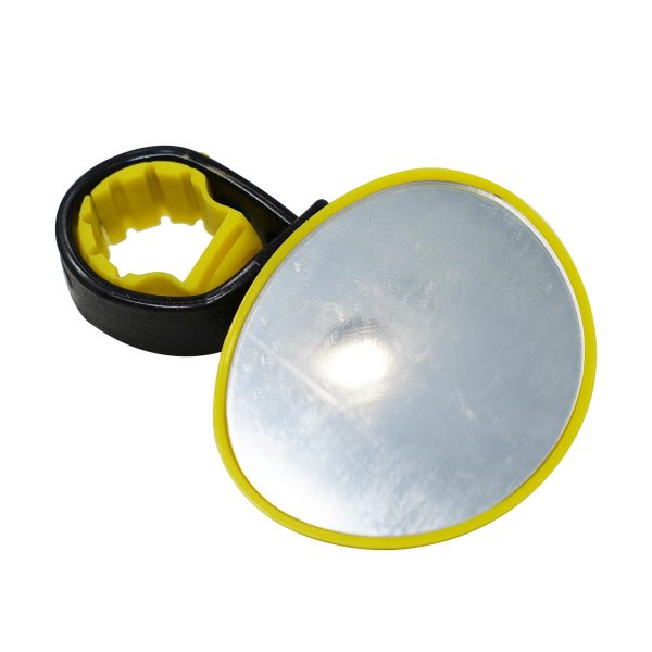 Bicycle Bike Cycle Handlebar Rear View Mirrors Spy Rectangle Back Mirror Yellow