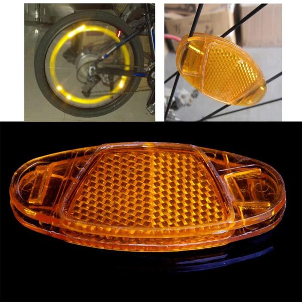 2x Mountain PVC Bicycle Bike Spoke Reflector Warning Lights Wheel Reflective