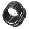 4 Digit Combination Self Coiling Cable Lock 1200x8mm Street Quantum Black